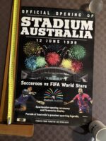Poster Stadium Australia opening, Socceroos vs FIFA All Stars