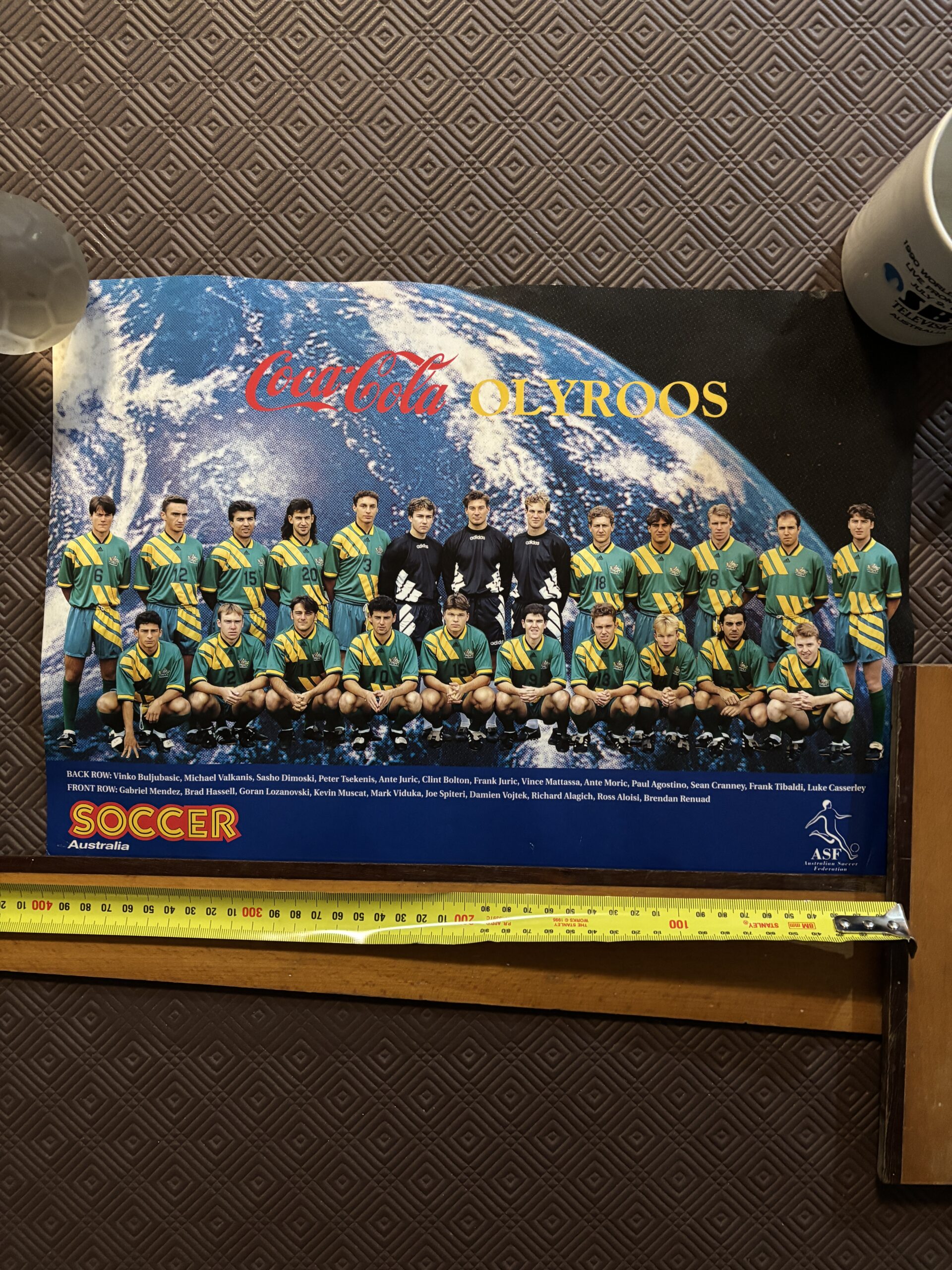 Poster Olyroos Soccer Australia magazine C.1992