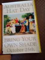 Poster Historic vintage original Australia Hat Day 65cm