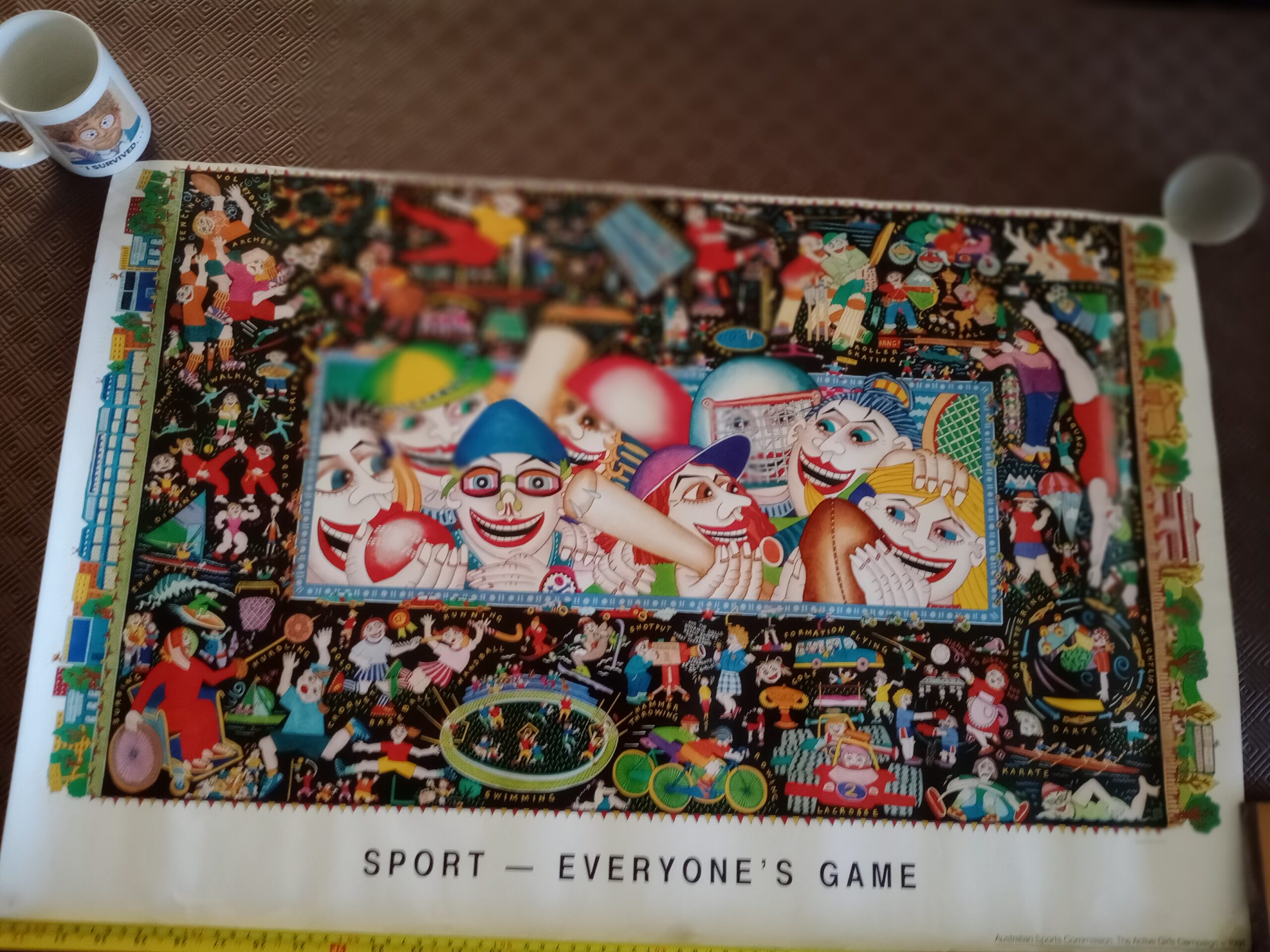 Poster Sports Everyone's Game - Active Girls Campaign 1991 (83 cm)